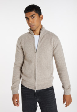Veste zippée à poches en cachemire 4 fils - Balthazar 8221