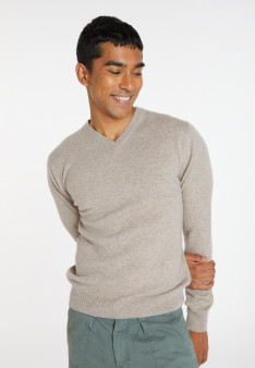 Pull col V en cachemire - Evann 8221