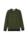 Two-tone wool and cashmere sweater - Samir