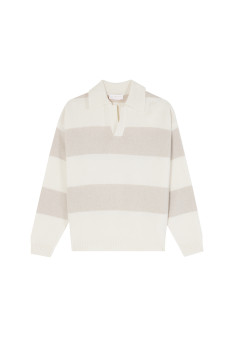 Wool and cashmere polo-neck sweater - Sean