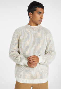 Pull maille cotelée en laine et cachemire - Sacha 8315
