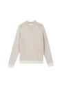 Pull maille cotelée en laine et cachemire - Sacha 8315