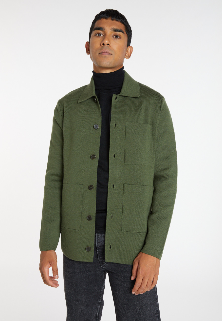 Merino wool button-down jacket - Samuel Merino wool button-down jacket - Samuel