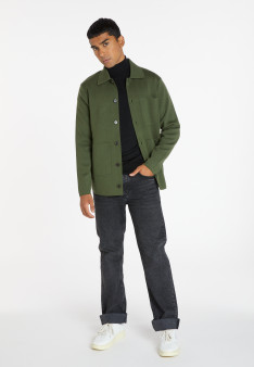 Merino wool button-down jacket - Samuel