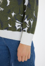 Merino wool patterned sweater - Cassiopé