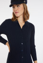 Robe longue à fentes en laine mélangée - Caroline 8240
