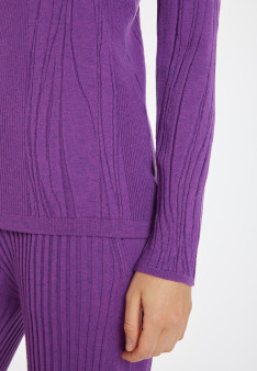 Pull col zippé en laine mélangée - Cacilda 8290