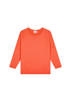 Loose-fitting round-neck sweater in merino wool - Azel