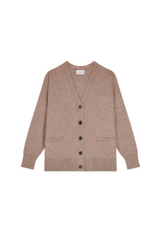Cardigan en cachemire boutonné à poches - Ariel