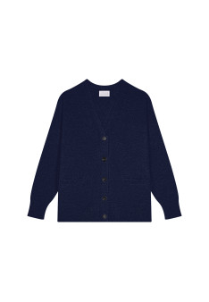 Cardigan en cachemire boutonné à poches - Ariel