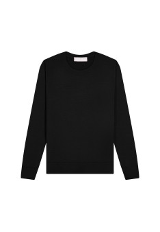 Pull col rond en laine mérinos - Asena