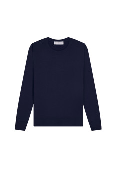 Pull col rond en laine mérinos - Asena