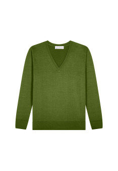 Pull col V en laine mérinos - Arya