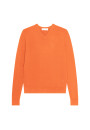 Pull col V avec logo en laine mérinos - Elmo