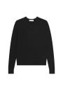 V-neck sweater with logo in merino wool - Elmo