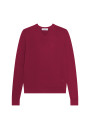 Pull col V avec logo en laine mérinos - Elmo