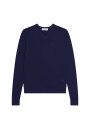 Pull col V avec logo en laine mérinos - Elmo