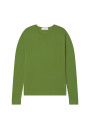 Round-neck merino wool sweater with rolled finishes - Rythme