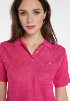 Polo en Fil Lumière à motifs - Karin 9926