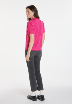 Patterned Fil Lumière polo-shirt - Katleen