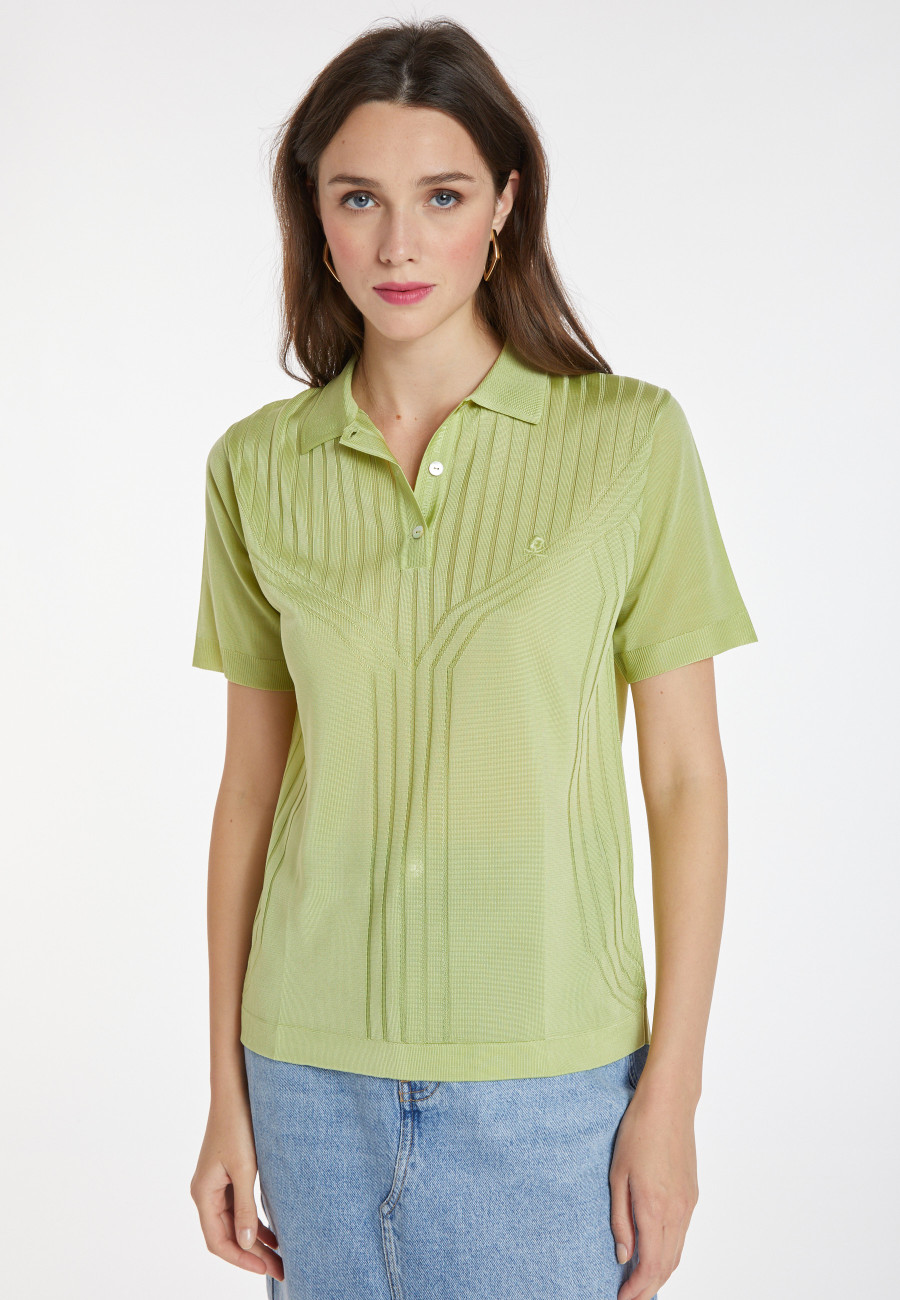 Patterned Fil Lumière polo-shirt - Kate Patterned Fil Lumière polo-shirt - Kate