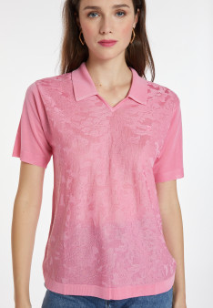 Polo Fil Lumière à motifs - Kheira 5219