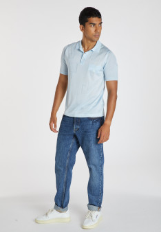 Fil Lumière patterned polo shirt - Albin