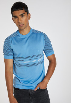 T-shirt Fil Lumière à rayures - Amand 5489