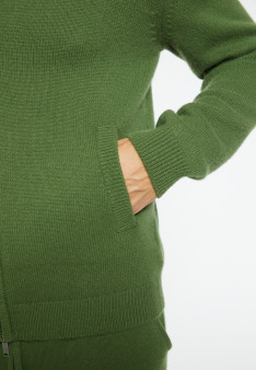 Veste zippée à poches en cachemire 4 fils - Balthazar 8252