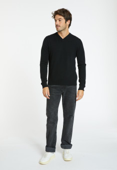 Pull col V en cachemire - Evann 8210