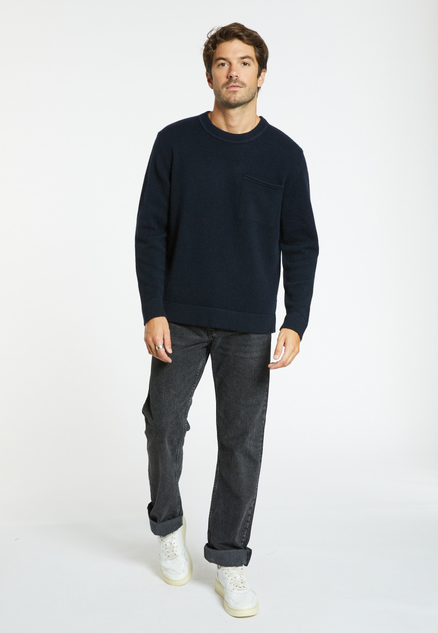 Wool and cashmere sweater with pocket - Sheridon Wool and cashmere sweater with pocket - Sheridon