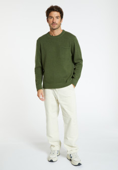 Wool and cashmere sweater with pocket - Sheridon