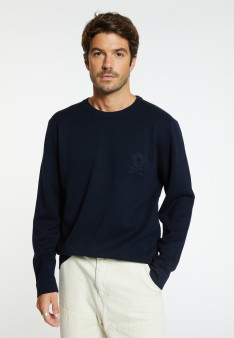 Pull en laine mérinos avec logo - Santi