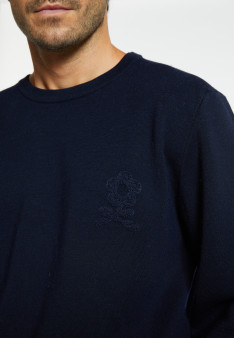 Pull en laine mérinos avec logo - Santi