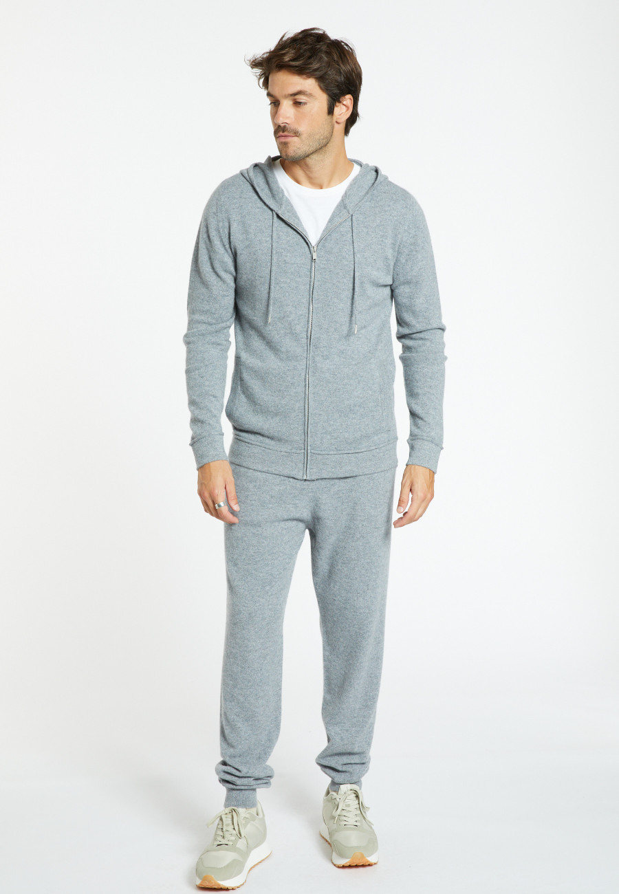Gilet zippé capuche en cachemire - Emilien 8211 Gilet zippé capuche en cachemire - Emilien 8211