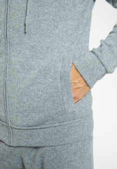 Gilet zippé capuche en cachemire - Emilien 8211