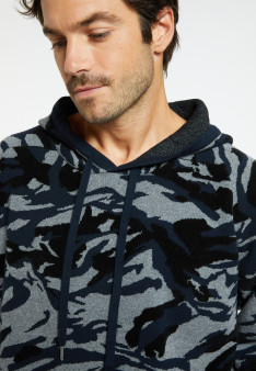 Hoodie graphique en laine mélangée - Steele