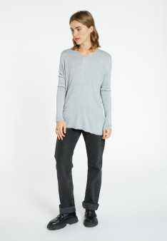Bamboo Cashmere V-neck sweater - Barbara
