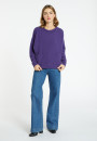 Loose-fitting cashmere and wool sweater with pockets - Davina