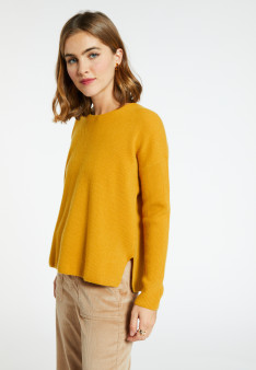 Pull col rond boutons arrière - Becky
