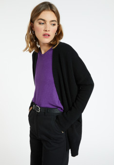 Long gilet laine et cachemire - Cabery 8210
