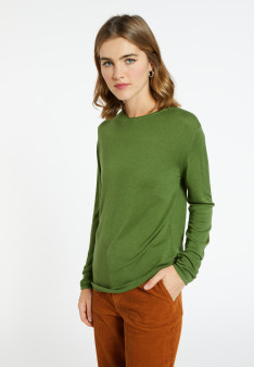 T-shirt col rond en bambou cachemire - Aelia 8252