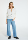 Cashmere round neck buttoned cardigan - Ari