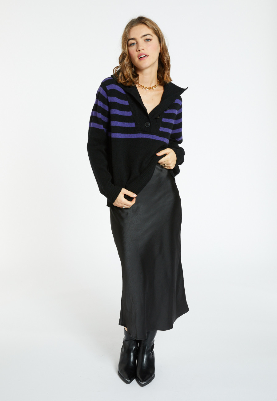 Cashmere and wool button-down sweater - Carmella Cashmere and wool button-down sweater - Carmella