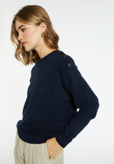 Merino wool chevron sweater - Coralise
