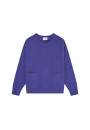 Loose-fitting cashmere and wool sweater with pockets - Davina