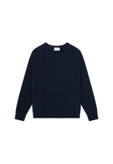 Pull ample à poches en cachemire et laine - Davina