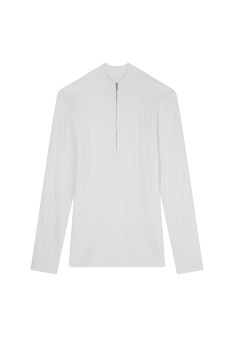 Wool blend zip-neck sweater - Cacilda