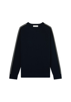 Pull tricolore laine mélangée