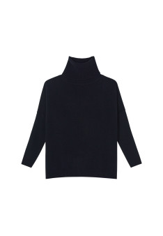 Loose-fitting turtleneck sweater in wool and cashmere - Clara